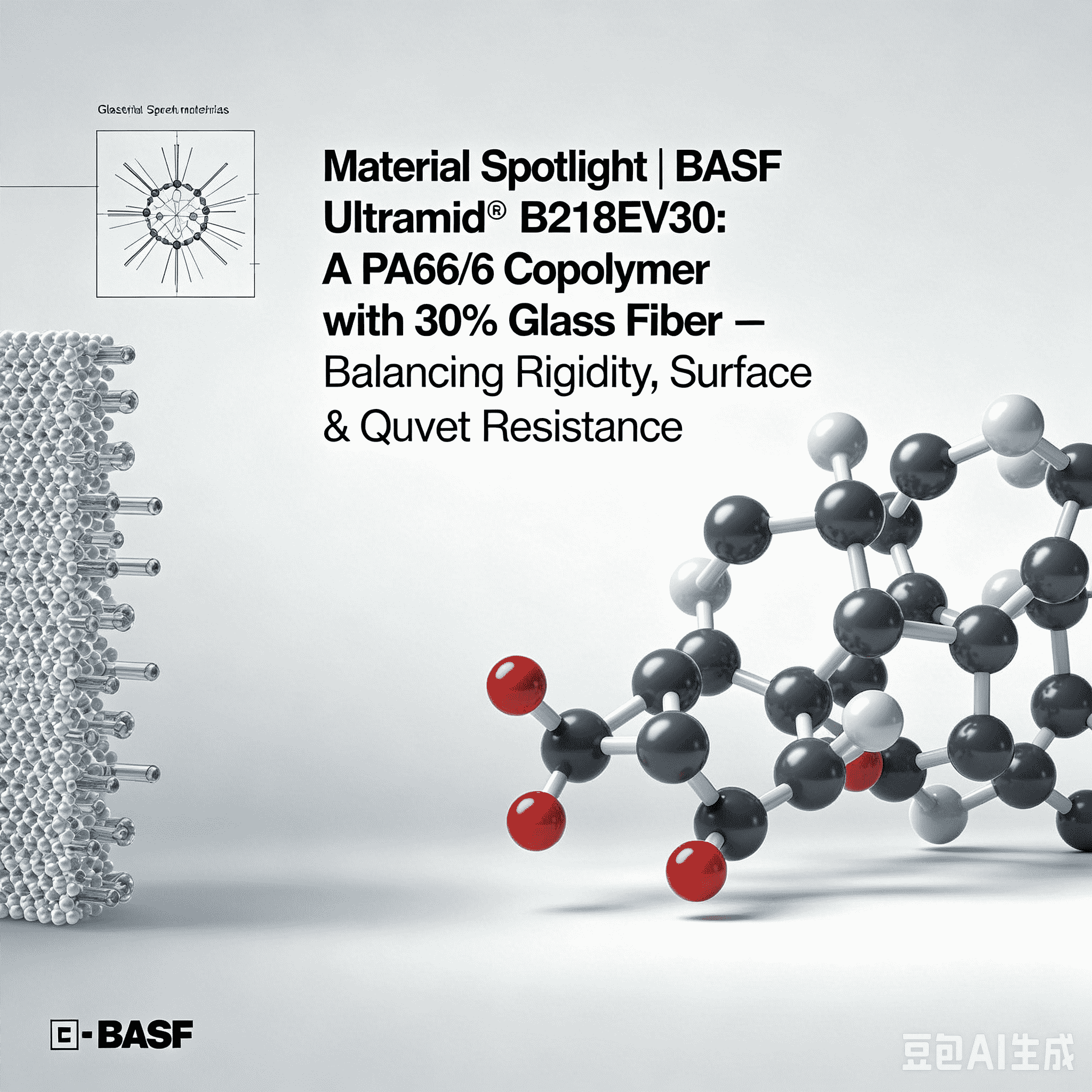 Материал на фокус | BASF Ultramid® B218EV30: Съполимер PA66/6 с 30% стъклени влакна – балансираща твърдост, качество на повърхността и устойчивост на топлина