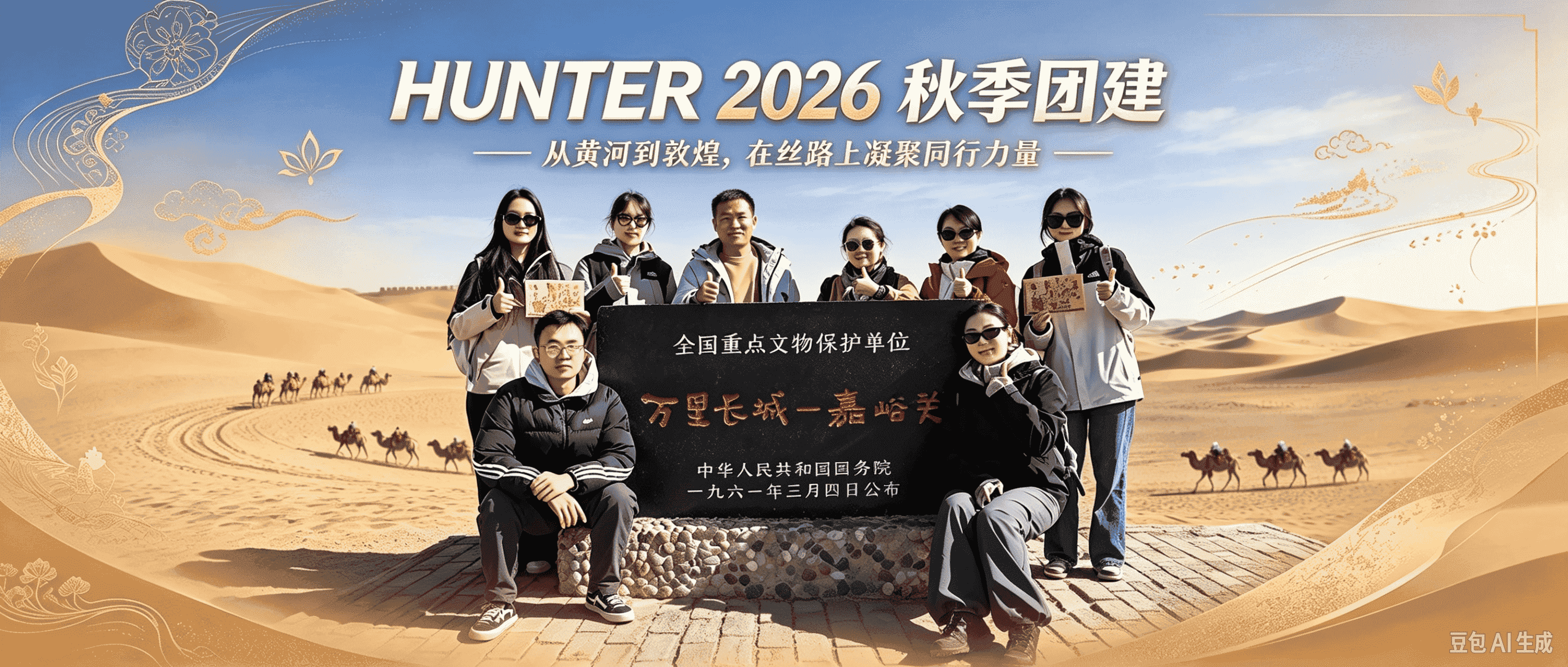 HUNTER 2026 秋季团建|从黄河到敦煌,在丝路上凝聚同行力量